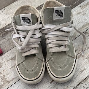 Vans High-Top Sneakers in Light Gray and White size 6 Women’s